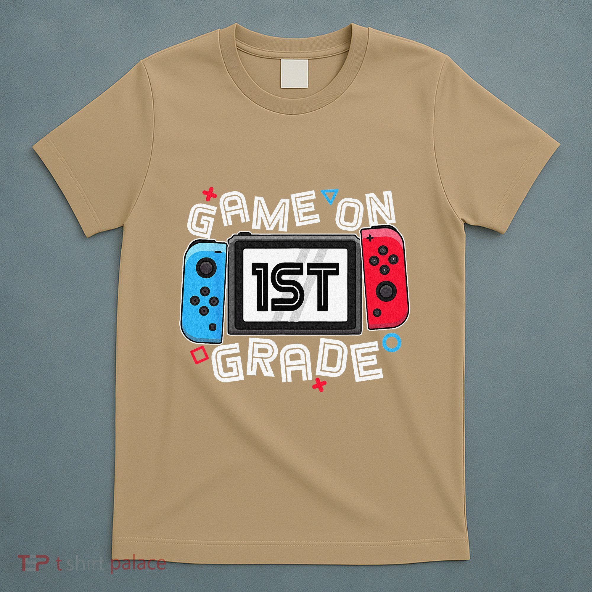 Back To School Game On 1st Grade Funny Gamer T-Shirt