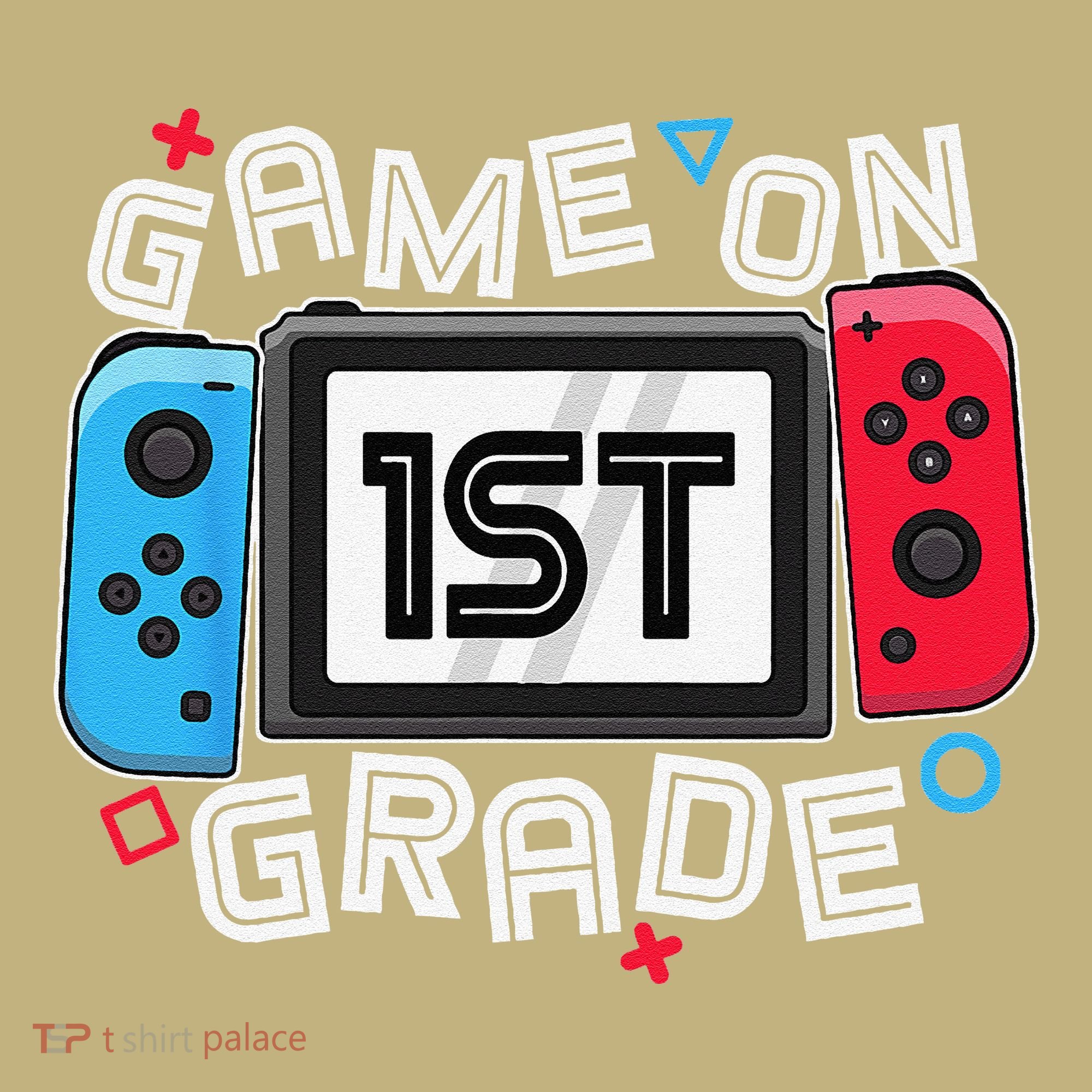 Back To School Game On 1st Grade Funny Gamer T-Shirt
