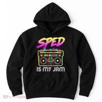 Back To School Retro Sped Is My Jam 80s Teacher Boombox Hoodie thumb 0