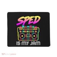 Back To School Retro Sped Is My Jam 80s Teacher Boombox Mousepad thumb 0