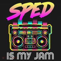 Back To School Retro Sped Is My Jam 80s Teacher Boombox Baby Bodysuit thumb 2