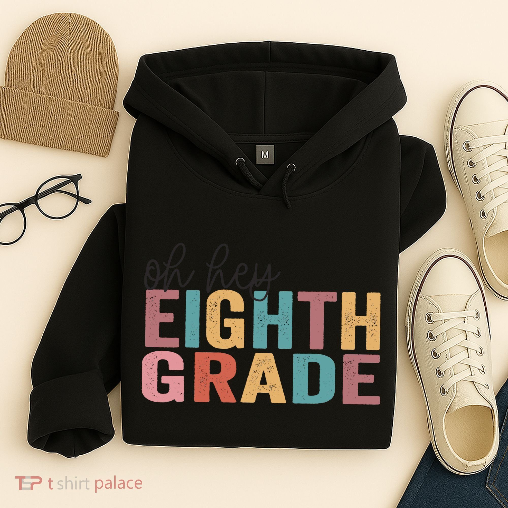 Back To School Students Teacher Oh Hey 8th Eighth Grade Hoodie