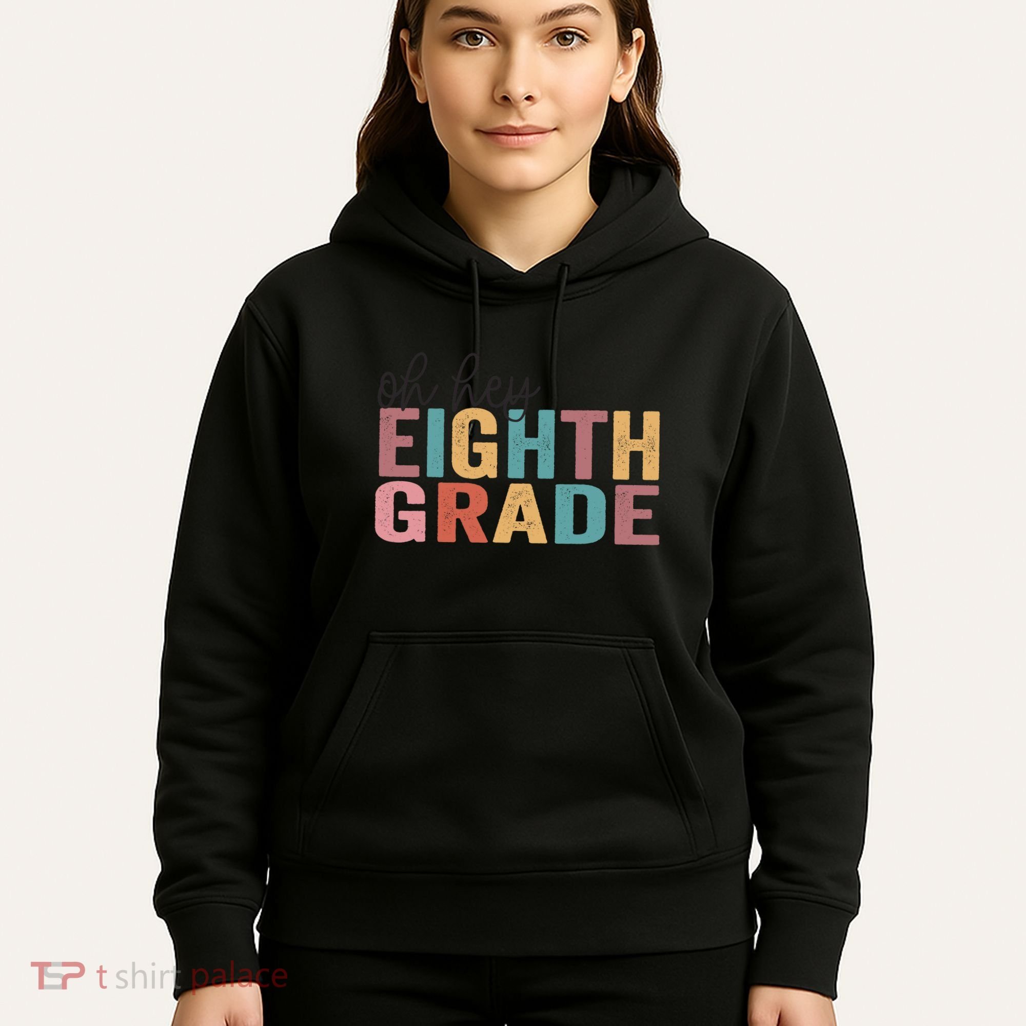 Back To School Students Teacher Oh Hey 8th Eighth Grade Hoodie