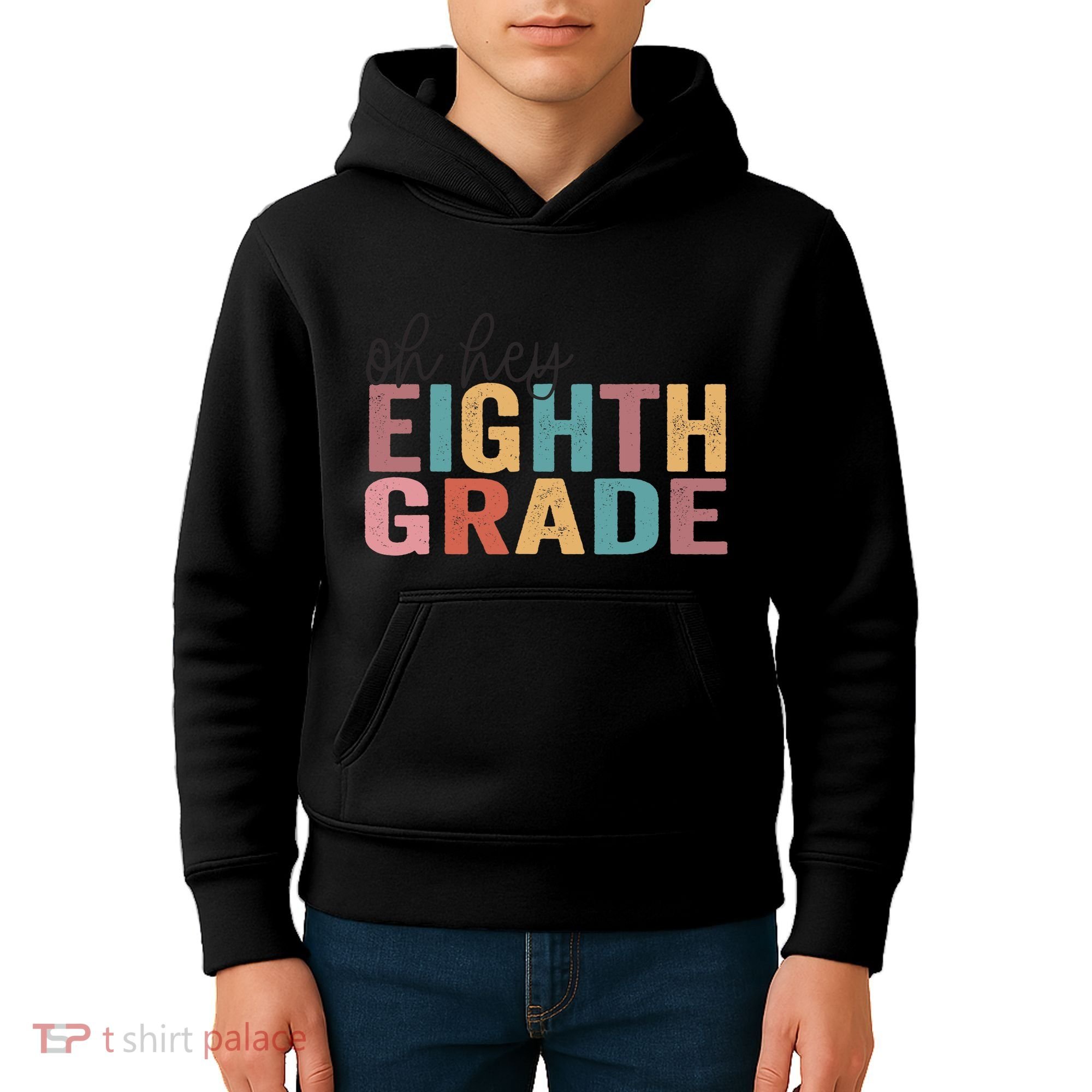 Back To School Students Teacher Oh Hey 8th Eighth Grade Kids Hoodie