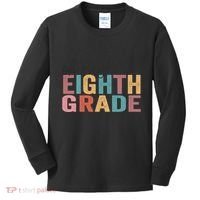 Back To School Students Teacher Oh Hey 8th Eighth Grade Kids Long Sleeve Shirt thumb 0