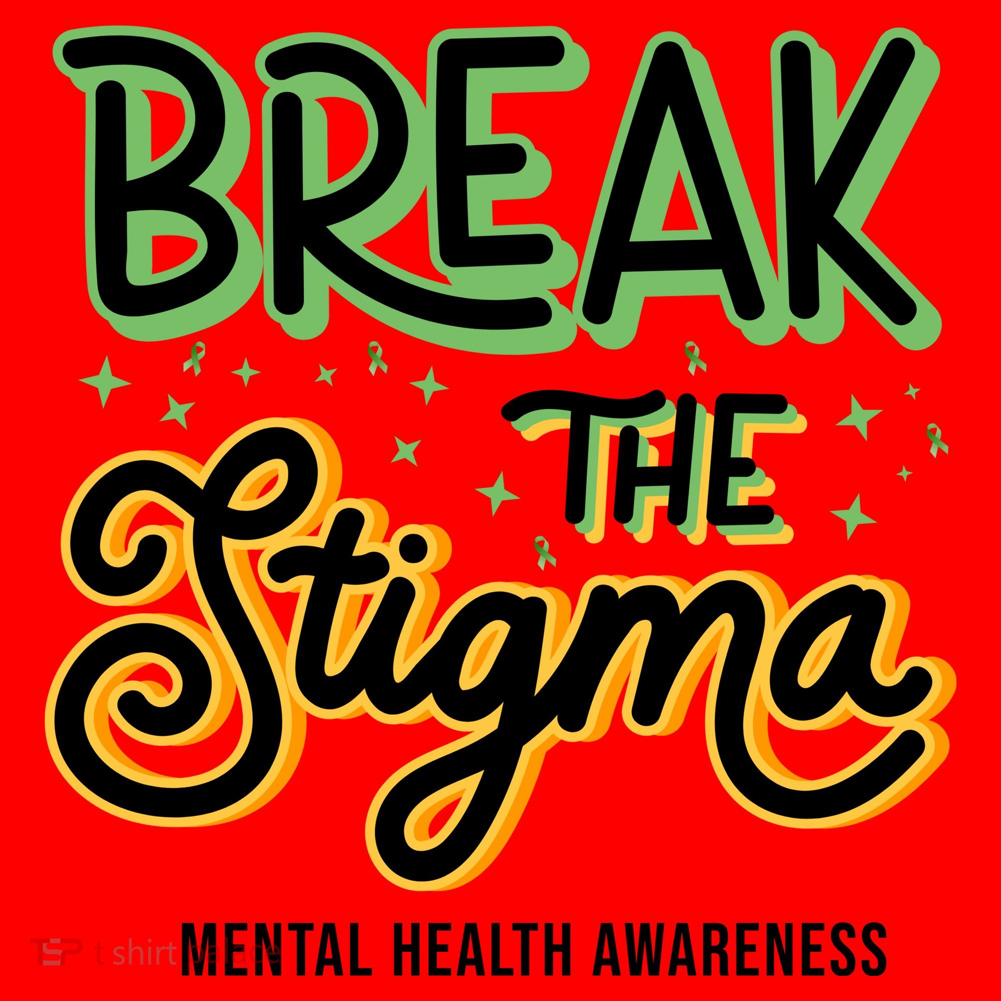 Break The Stigma Mental Health Awareness Santa Hat