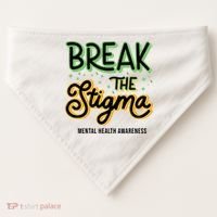 Break The Stigma Mental Health Awareness USA-Made Doggie Bandana thumb 0