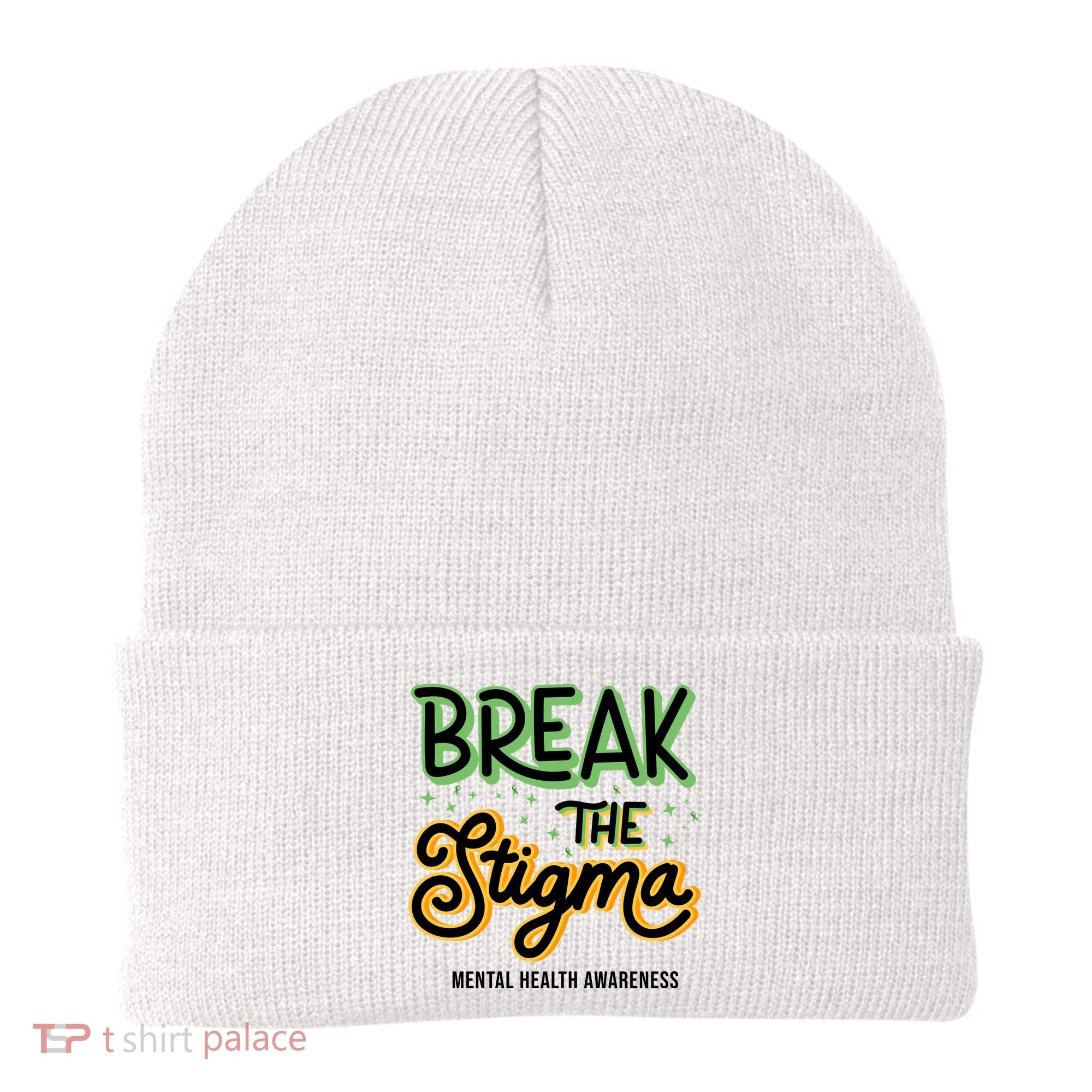 Break The Stigma Mental Health Awareness Beanie