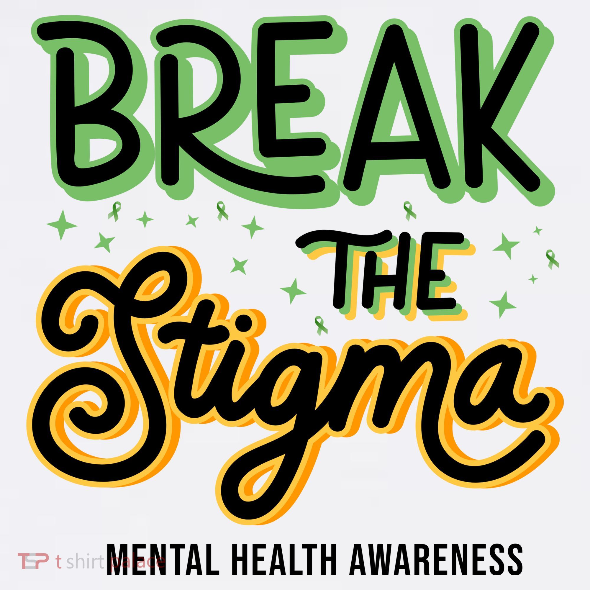 Break The Stigma Mental Health Awareness Mousepad