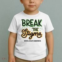 Break The Stigma Mental Health Awareness Toddler T-Shirt thumb 2