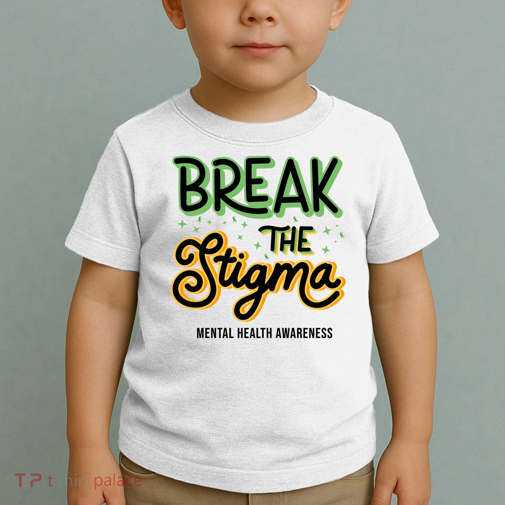 Break The Stigma Mental Health Awareness Toddler T-Shirt
