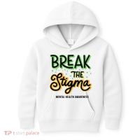 Break The Stigma Mental Health Awareness Kids Hoodie thumb 0