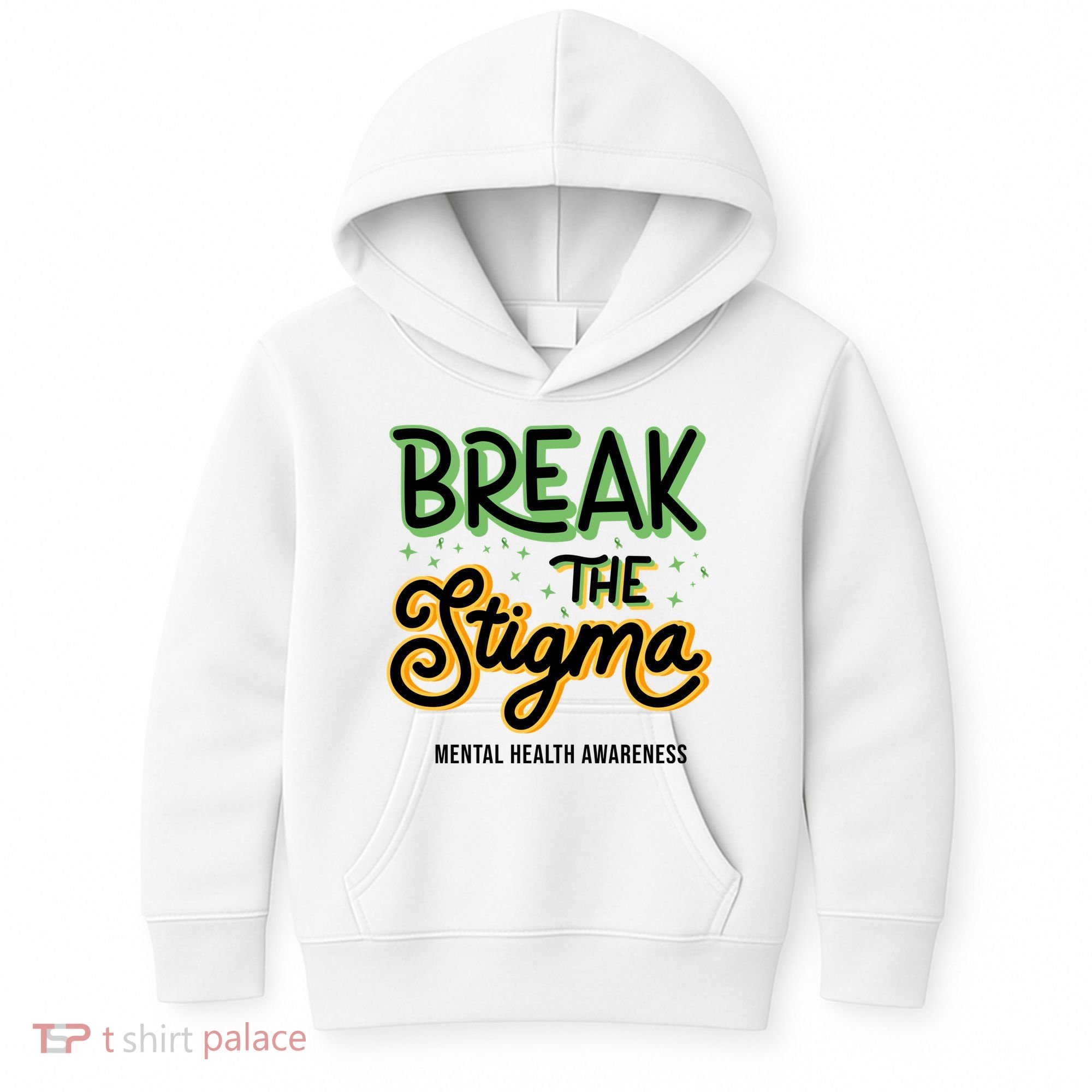 Break The Stigma Mental Health Awareness Kids Hoodie