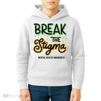 Break The Stigma Mental Health Awareness Kids Hoodie thumb 4