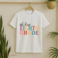 Back To School Students Teacher Oh Hey 8th Eighth Grade T-Shirt thumb 2