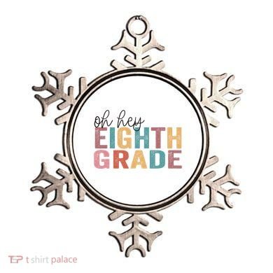 Back To School Students Teacher Oh Hey 8th Eighth Grade Ornament