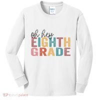 Back To School Students Teacher Oh Hey 8th Eighth Grade Kids Long Sleeve Shirt thumb 0