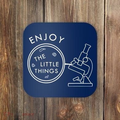 Biology Teacher Student Microscope Gift Biology Coaster