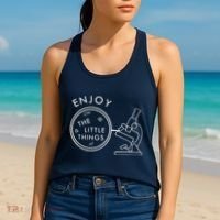 Biology Teacher Student Microscope Gift Biology Women's Tank Top thumb 2
