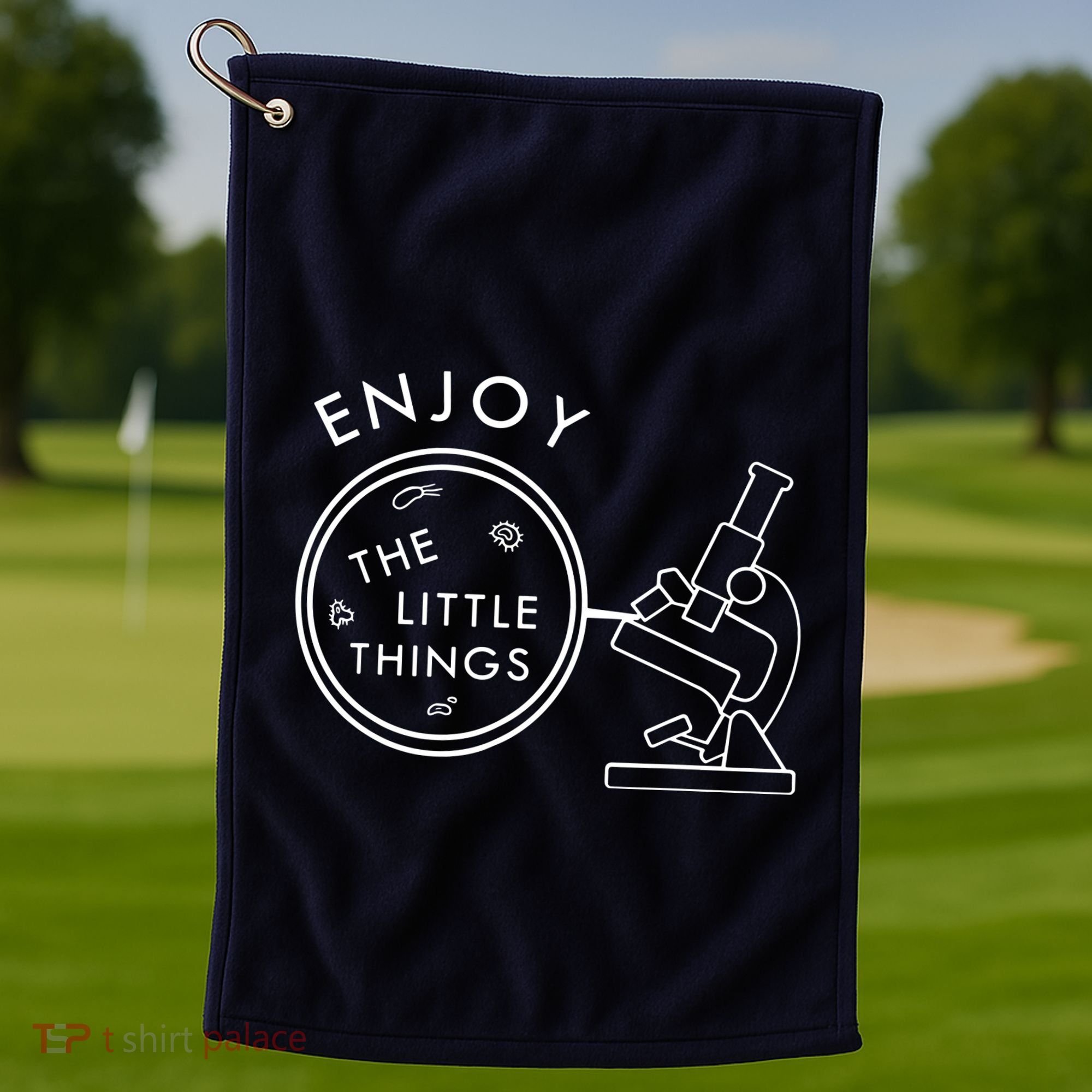 Biology Teacher Student Microscope Gift Biology Golf Towel
