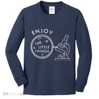Biology Teacher Student Microscope Gift Biology Kids Long Sleeve Shirt thumb 0