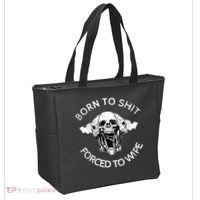 Born To Shit Forced To Wipe Tote Bag thumb 2