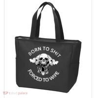 Born To Shit Forced To Wipe Tote Bag thumb 3