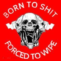 Born To Shit Forced To Wipe Santa Hat thumb 1
