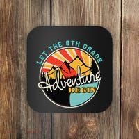 Back To School Funny Let The 8th Grade Adventure Begin Coaster thumb 0