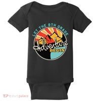 Back To School Funny Let The 8th Grade Adventure Begin Baby Bodysuit thumb 0