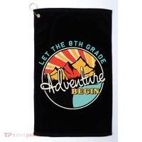 Back To School Funny Let The 8th Grade Adventure Begin Golf Towel thumb 0