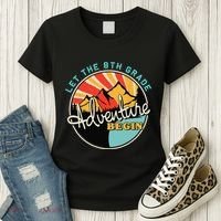 Back To School Funny Let The 8th Grade Adventure Begin Women's T-Shirt thumb 3