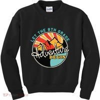 Back To School Funny Let The 8th Grade Adventure Begin Kids Sweatshirt thumb 0