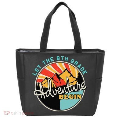 Back To School Funny Let The 8th Grade Adventure Begin Tote Bag
