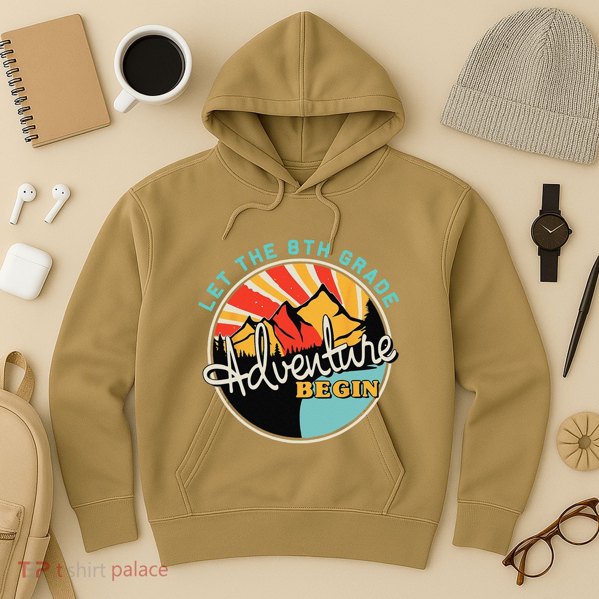 Back To School Funny Let The 8th Grade Adventure Begin Hoodie