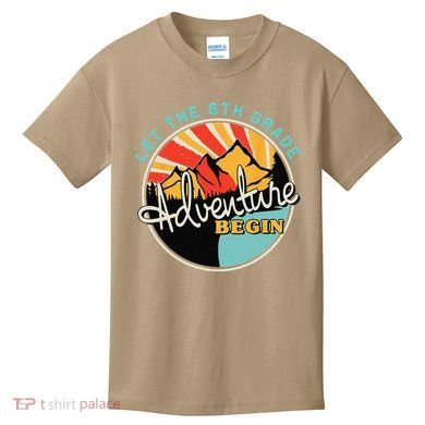 Back To School Funny Let The 8th Grade Adventure Begin Kids T-Shirt