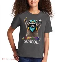 Back To School Raccoon Kids T-Shirt thumb 2
