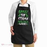 Break The Stigma Green Mental Health Awareness Apron thumb 2