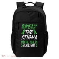 Break The Stigma Green Mental Health Awareness Backpack thumb 0