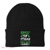 Break The Stigma Green Mental Health Awareness Beanie thumb 0