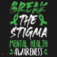 Break The Stigma Green Mental Health Awareness Women's Hoodie thumb 2