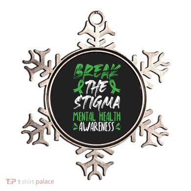 Break The Stigma Green Mental Health Awareness Ornament