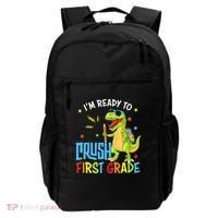 Back To School I'm Ready To Crush First Grade Dinosaur Backpack thumb 0