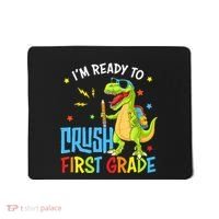 Back To School I'm Ready To Crush First Grade Dinosaur Mousepad thumb 0