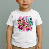 Back To School Leopard Print Cute School Supplies Toddler T-Shirt thumb 2