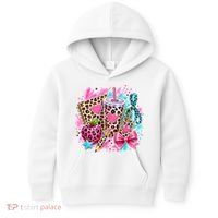 Back To School Leopard Print Cute School Supplies Kids Hoodie thumb 0