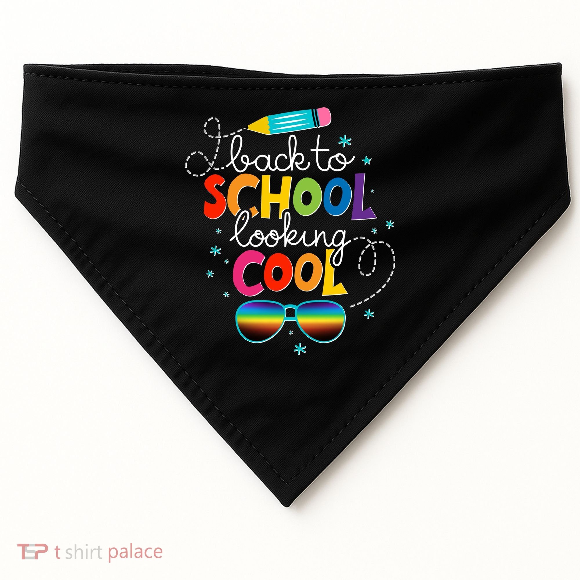 Back To School Looking Cool USA-Made Doggie Bandana