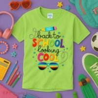 Back To School Looking Cool Kids T-Shirt thumb 3