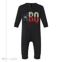 BBQ Texas State Flag Barbecue Infant Fleece One Piece thumb 0