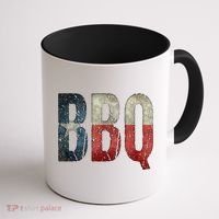 BBQ Texas State Flag Barbecue Coffee Mug thumb 1